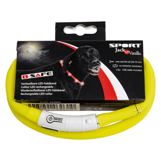 Collier LED (ORANGE-ROUGE-BLEU-JAUNE) JV -20-75cm