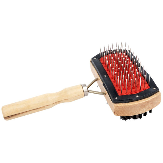 HAP BROSSE WOODY DOUBLE 17X10X7CM