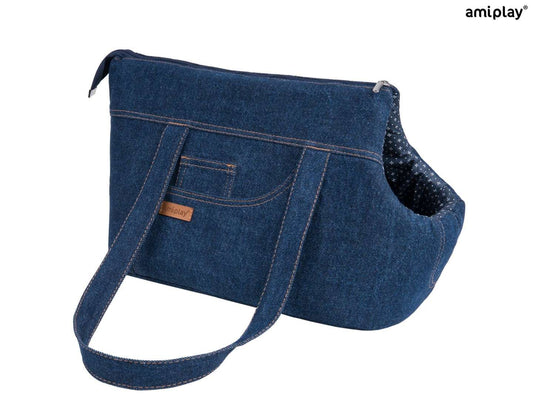 Sac de transport Denim L Bleu marine 42 x 26 x 30 cm