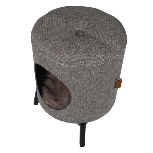 Louis maison de chats taupe 35x35x46cm