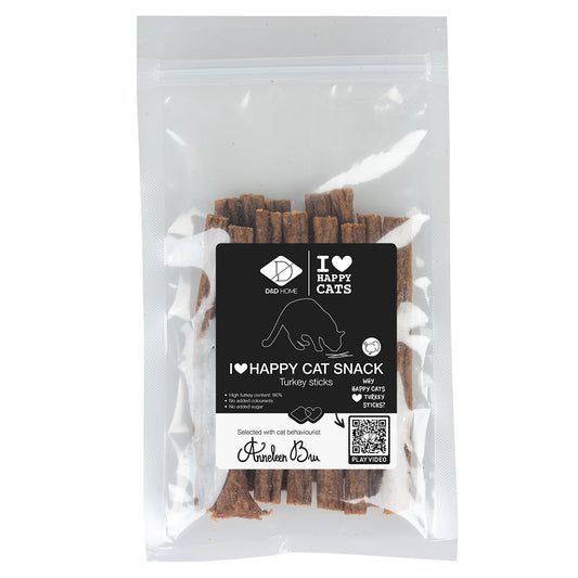 I Love Happy Cat Snack-Bâtonnets de Dinde 70 Gr