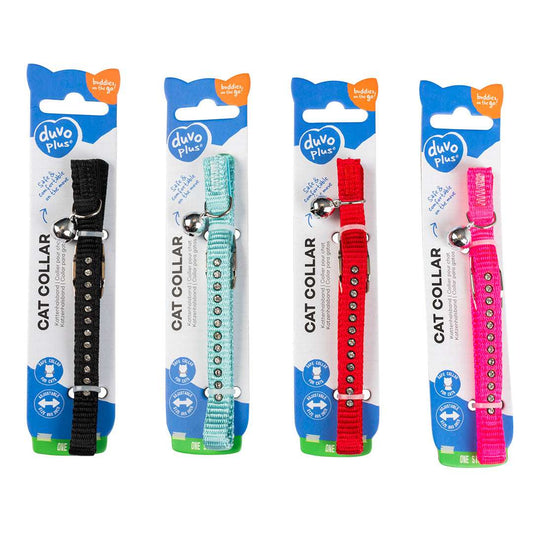 Collier pour chats diamants nylon couleurs mélangées