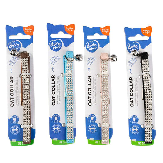 Collier pour chats blingbling couleurs mélangées