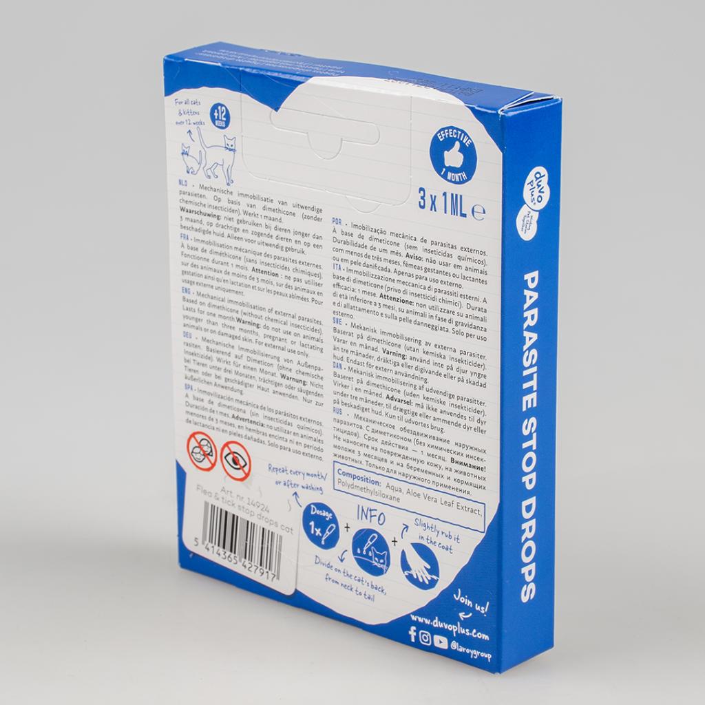 Antiparasitaire en gouttes chat