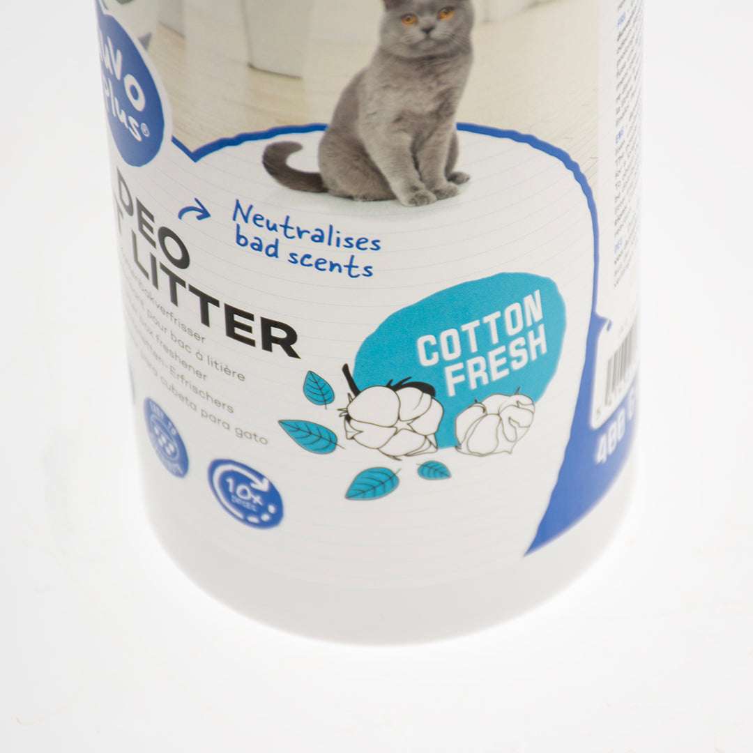 Désodorisant litière chats coton frais