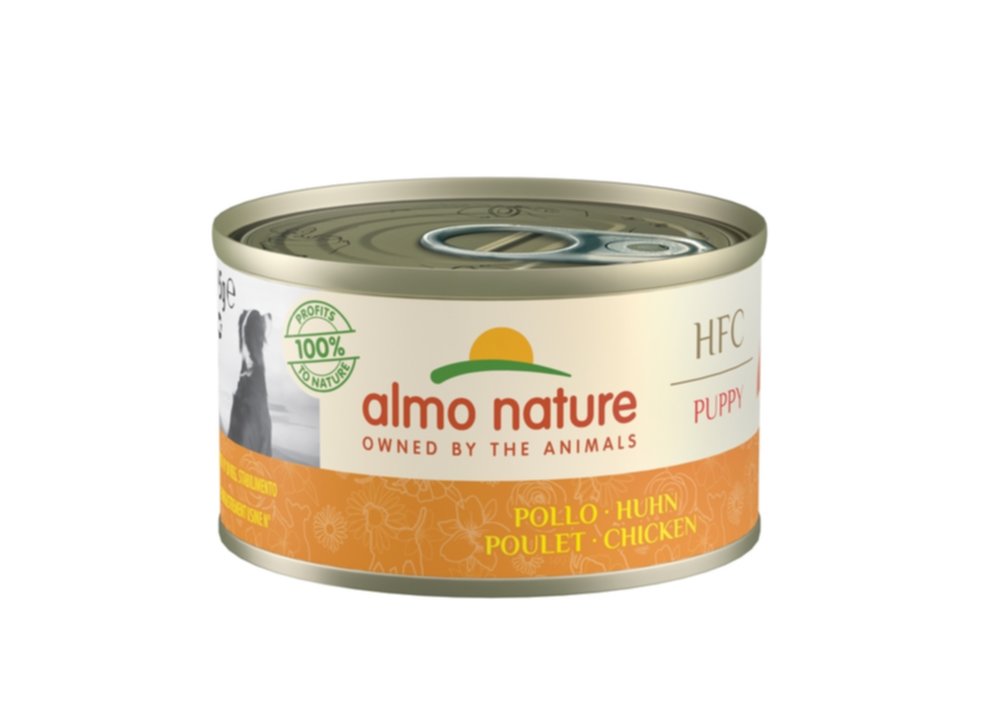 Pâtée HFC Puppy Poulet Almo Nature 95 g