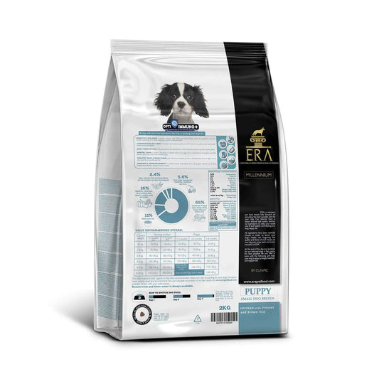 ERA Millennium Poulet et Dinde avec du riz complet pour petite race 2 Kg