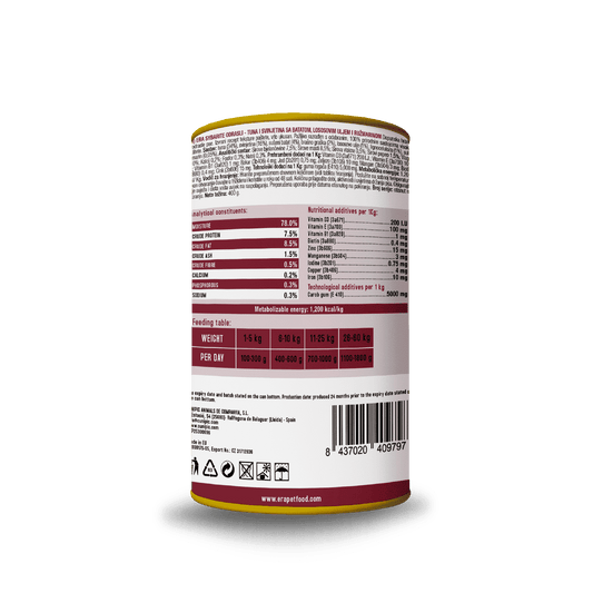 ERA Sybarite Thon et Porc Nourriture Humide pour Chiens 400Gr