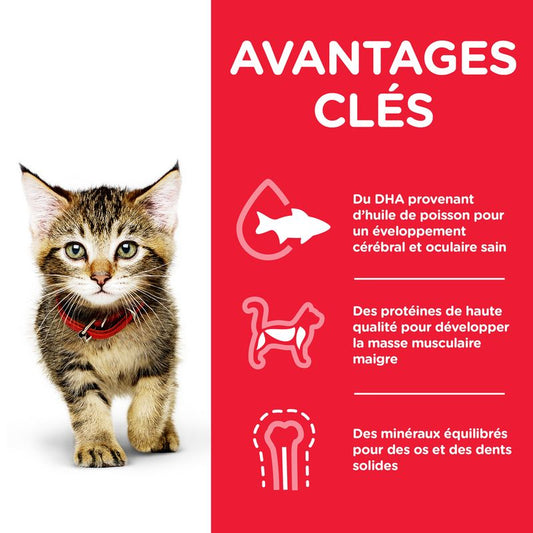 Croquettes pour Chaton - au Poulet 300Gr