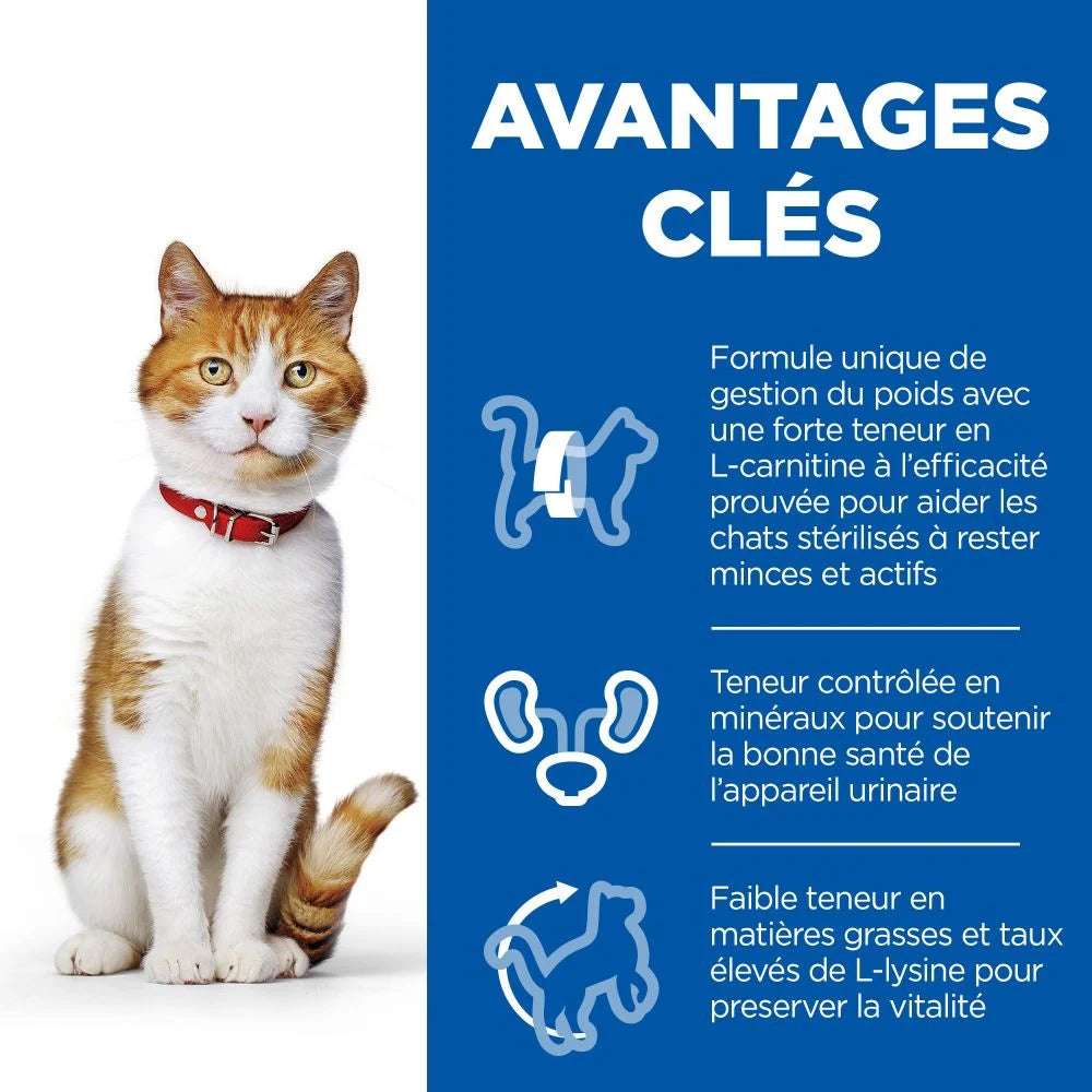 Croquettes pour Chat Adulte Stérilisé (1-6) - au Poulet 300G